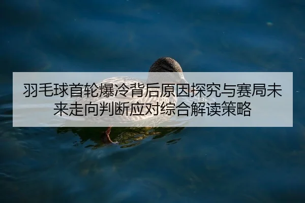 羽毛球首轮爆冷背后原因探究与赛局未来走向判断应对综合解读策略